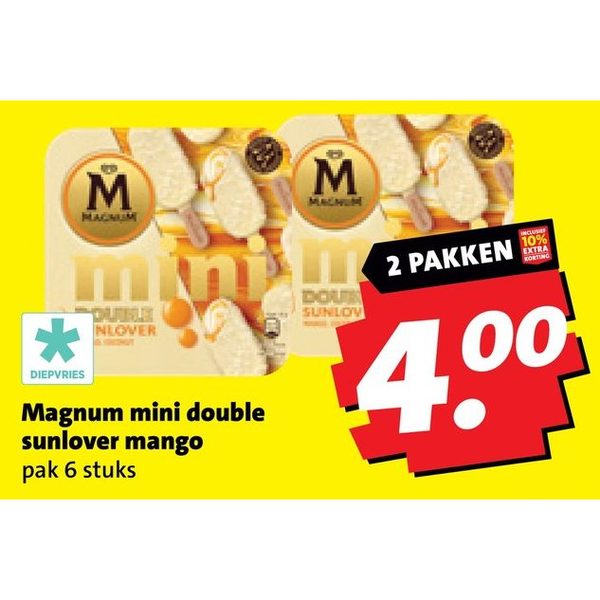 Magnum mini double sunlover mango
