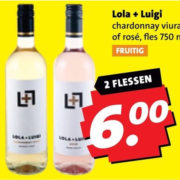 Lola + Luigi chardonnay viura of rosé