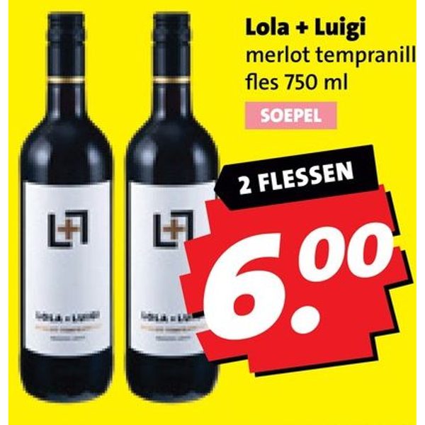 Lola + Luigi merlot tempranillo