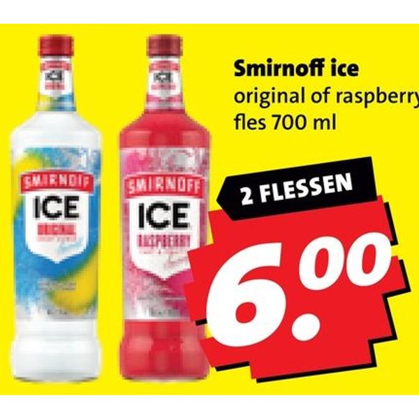 Smirnoff ice original of raspberry