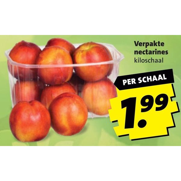 Verpakte nectarines