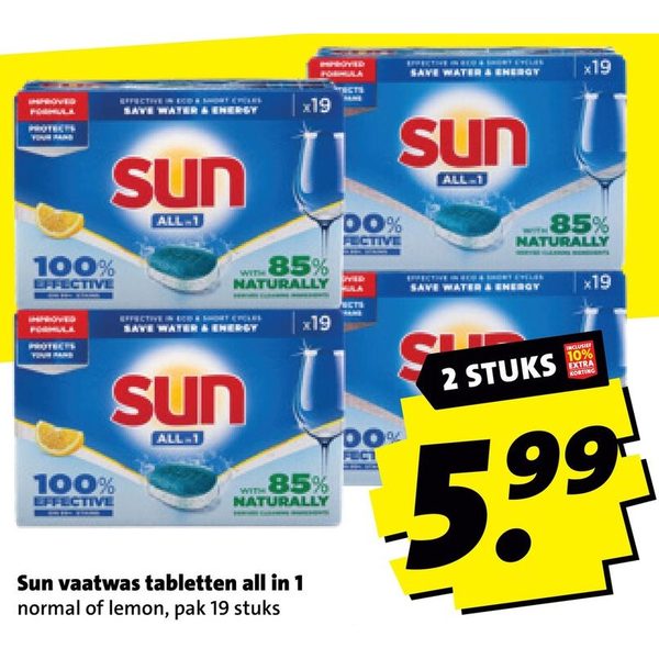 Sun vaatwas tabletten all in 1