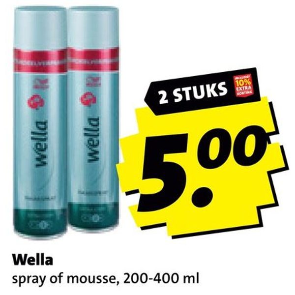 Wella spray of mousse