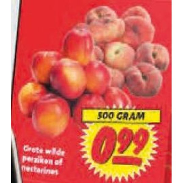Grote wilde perziken of nectarines