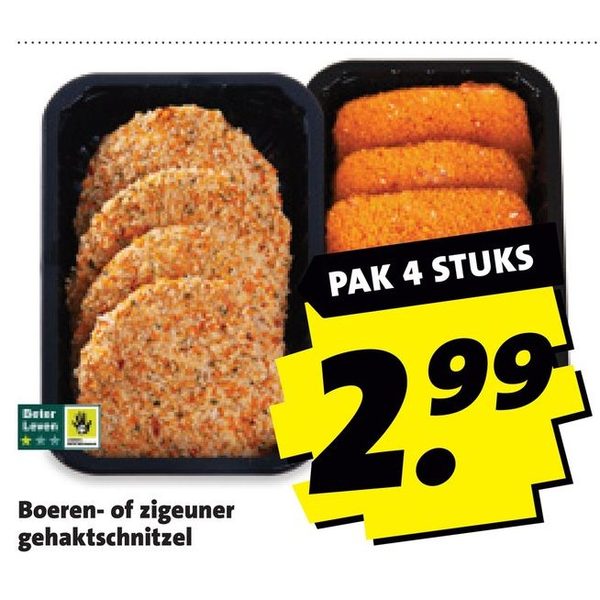 Boeren- of zigeuner gehaktschnitzel