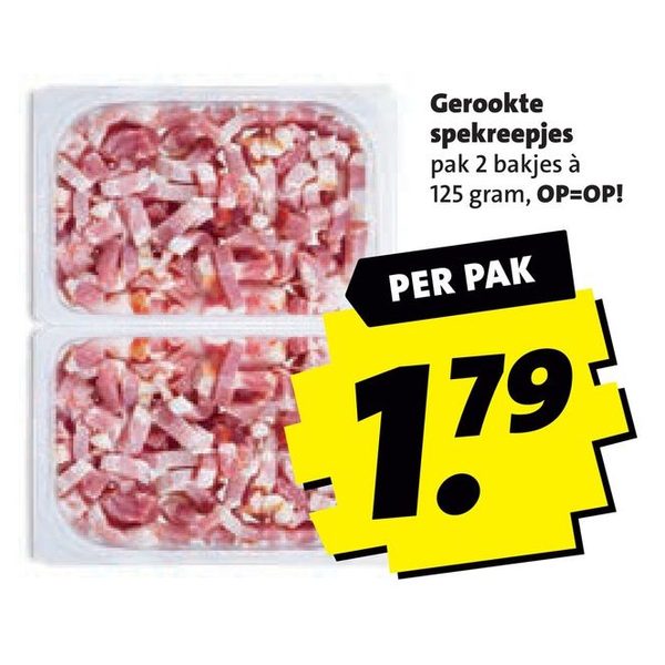 Gerookte spekreepjes