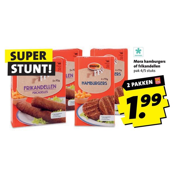 Mora hamburgers of frikandellen
