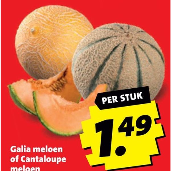 Galia of Cantaloupe meloen