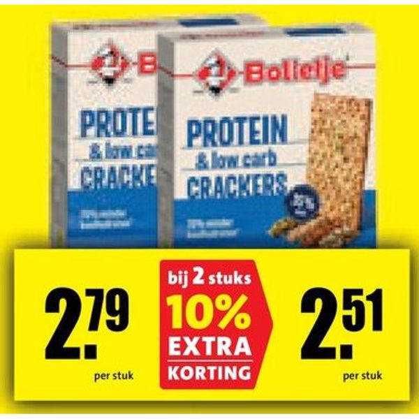 Protein & low carb crackers