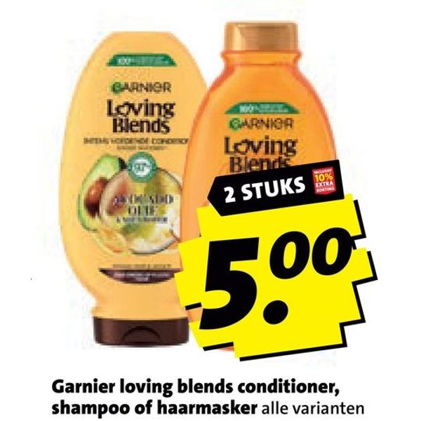 Garnier Loving Blends shampoo, conditioner of haarmasker