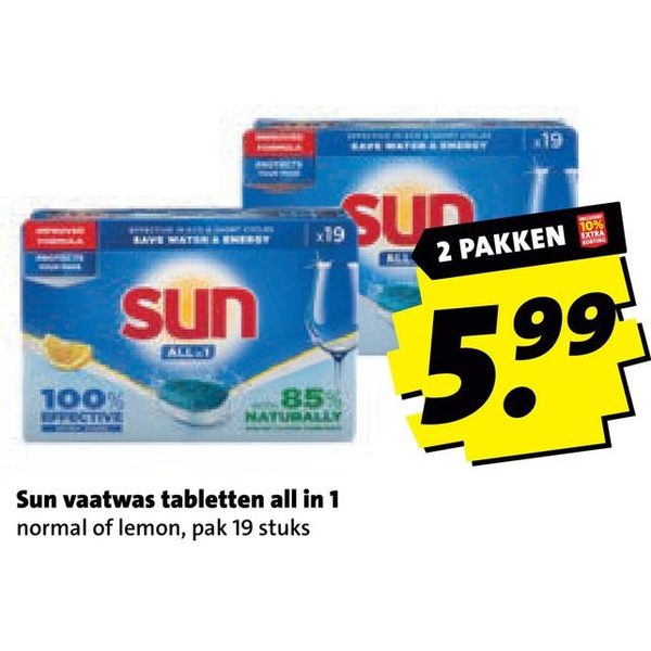 Sun vaatwastabletten all in 1