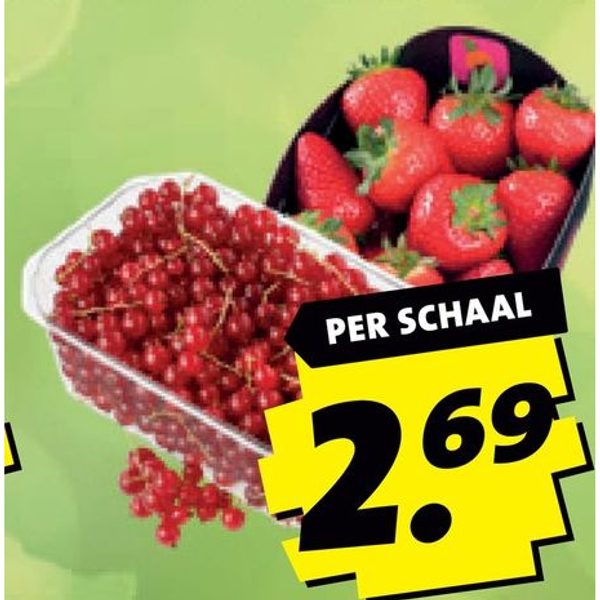 Aardbeien of rode bessen