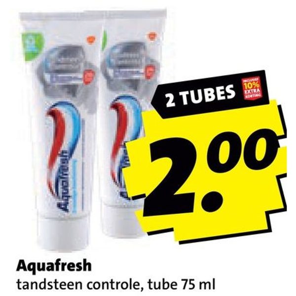 Aquafresh tandsteen controle