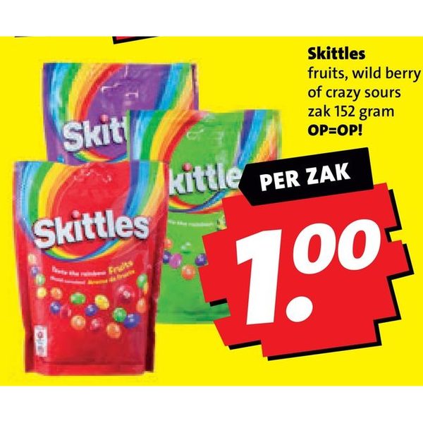 Snoep (fruits, wild berry of crazy sours)