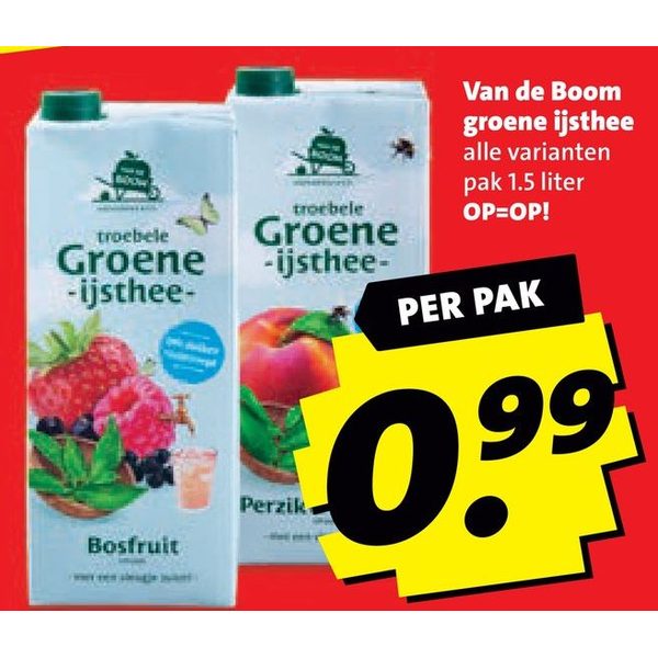 Van de Boom groene ijsthee