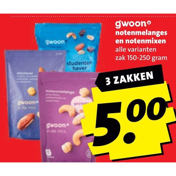 gwoon notenmelanges en notenmixen
