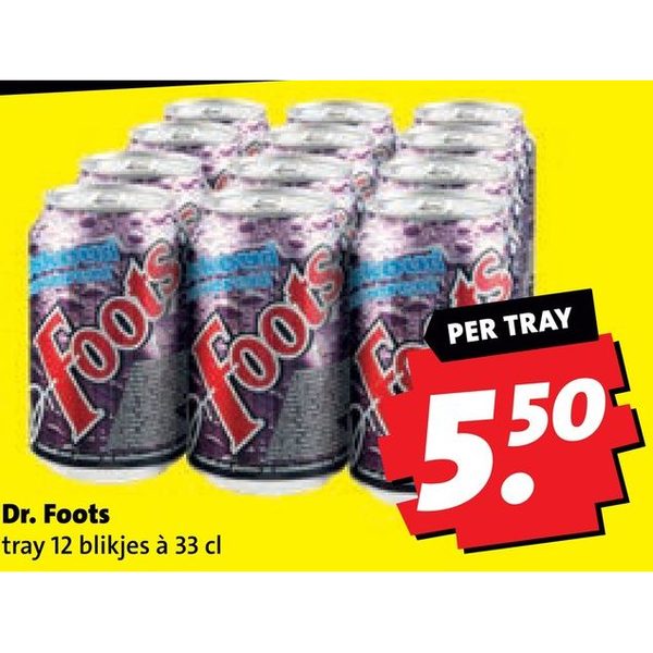 Dr. Foots tray 12 blikjes
