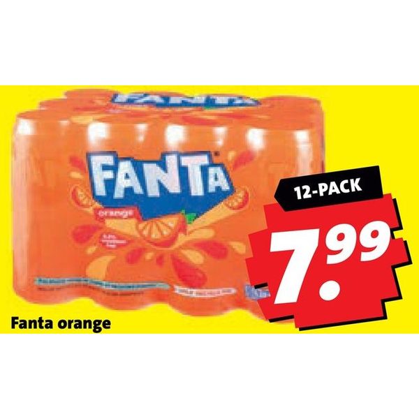 Fanta orange pak 12 blikjes