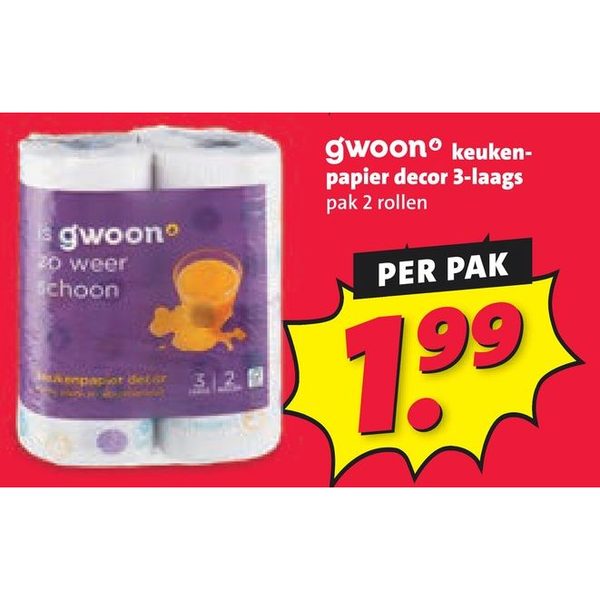 gwoon keukenpapier decor 3-laags