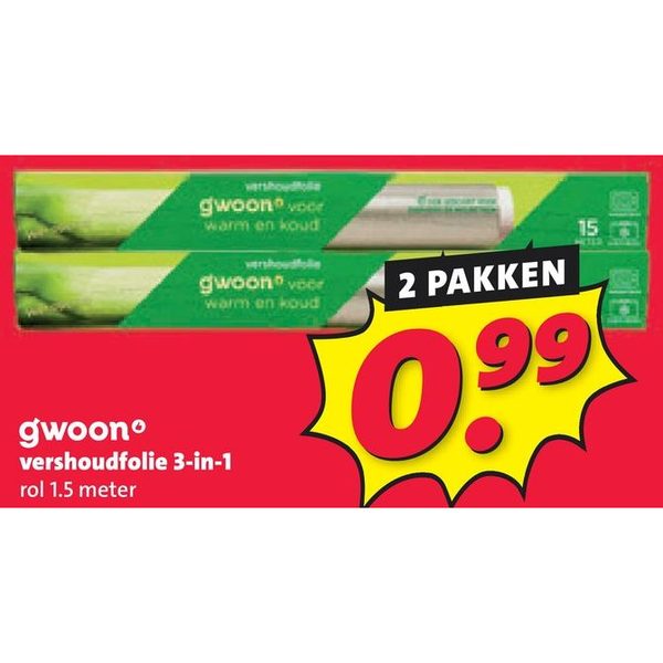 gwoon vershoudfolie 3-in-1