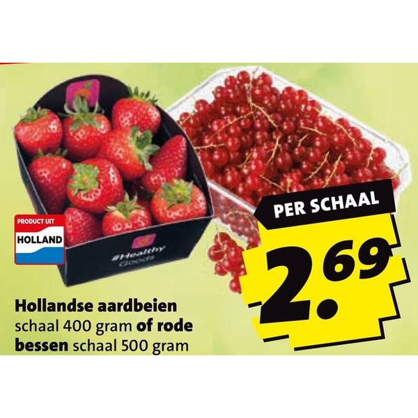 Hollandse aardbeien of rode bessen