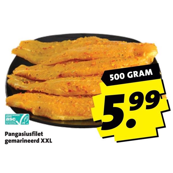 Pangasiusfilet gemarineerd XXL