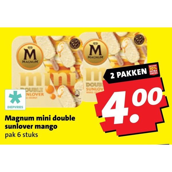 Magnum mini double sunlover mango