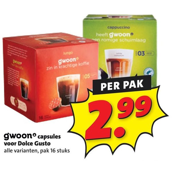 capsules voor Dolce Gusto