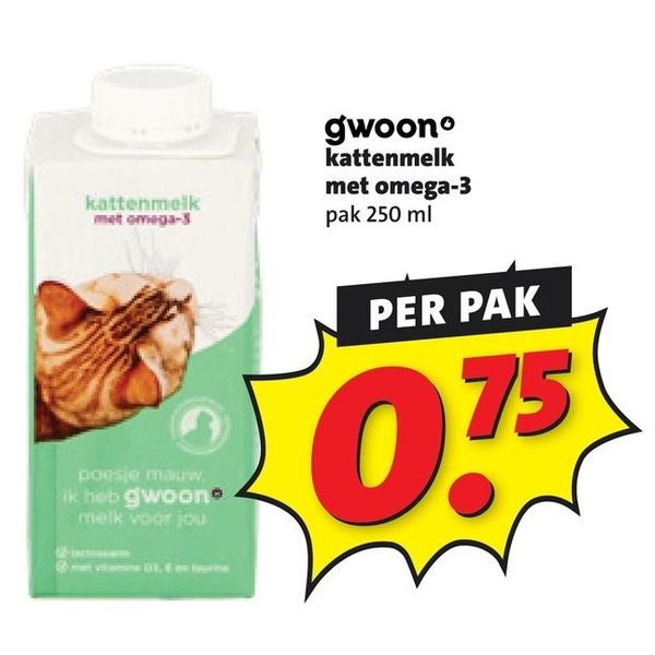 kattenmelk met omega-3