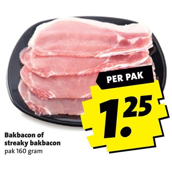 Bakbacon of streaky bakbacon