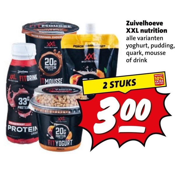 XXL nutrition yoghurt, pudding, quark, mousse of drink