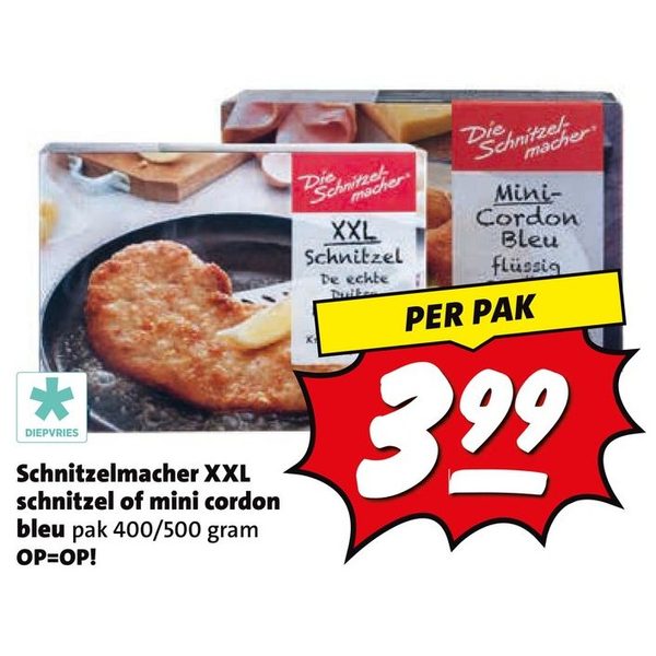 Schnitzelmacher XXL schnitzel of mini cordon bleu