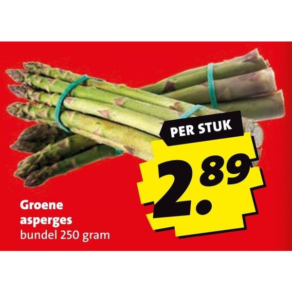 Groene asperges