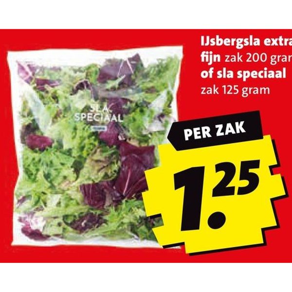 IJsbergsla extra fijn of sla speciaal