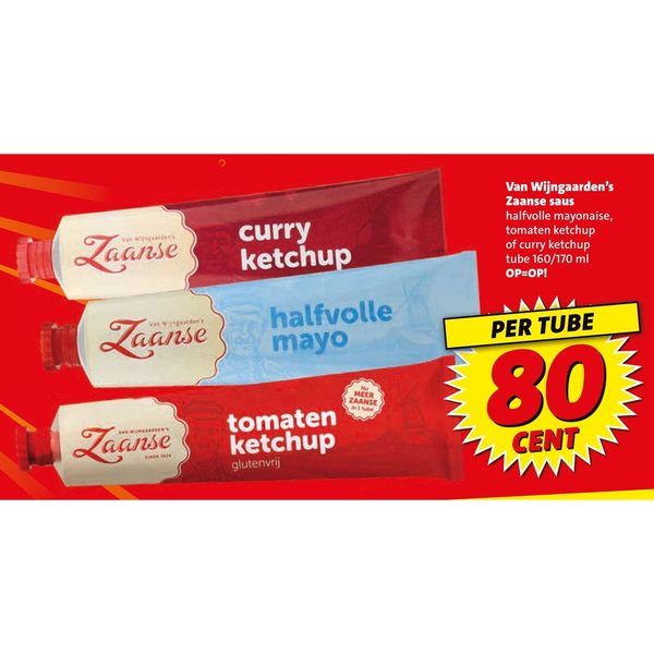 Zaanse saus (mayo/curry/ketchup)