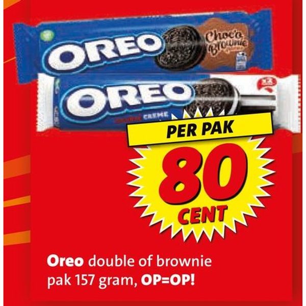 Oreo double of brownie