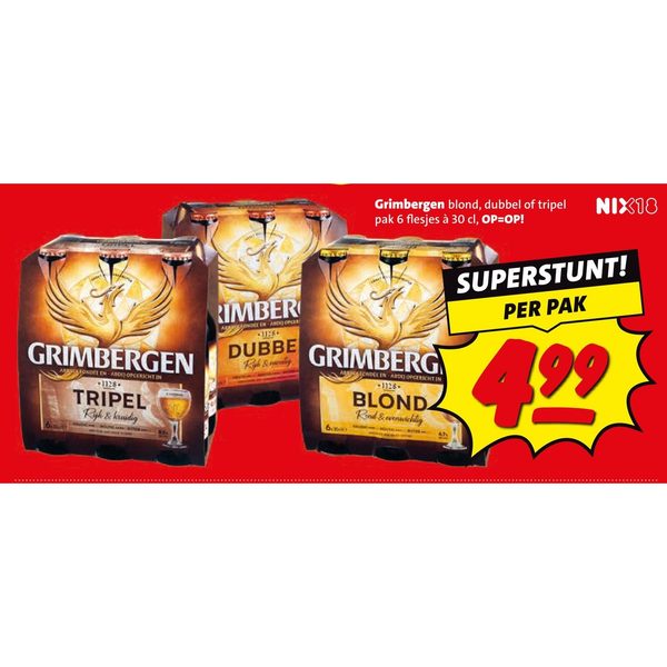 Grimbergen blond, dubbel of tripel