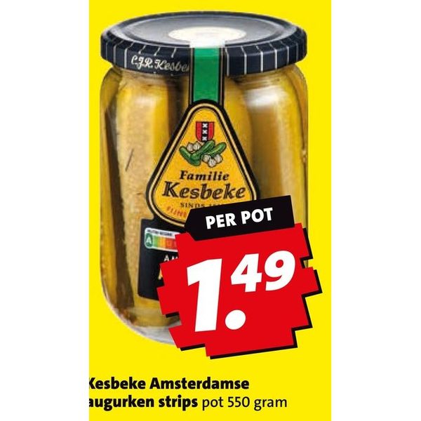 Kesbeke Amsterdamse augurken strips