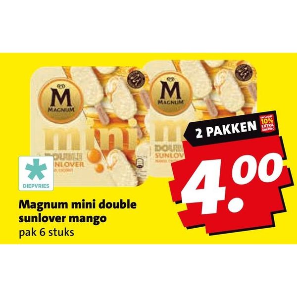 Magnum mini double sunlover mango