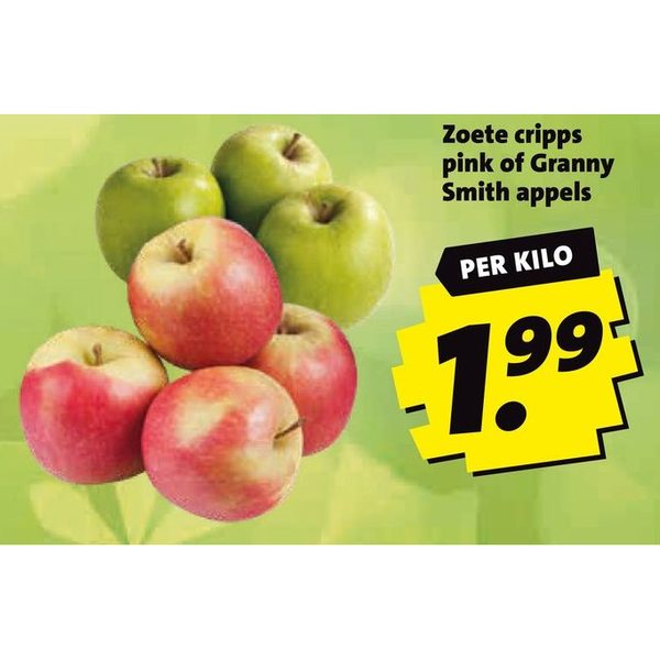 zoete cripps pink of granny smith appels