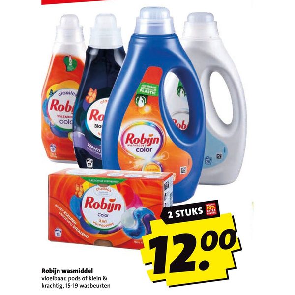 Robijn wasmiddel vloeibaar of pods