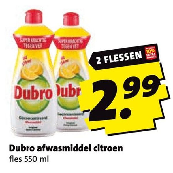 Dubro afwasmiddel citroen