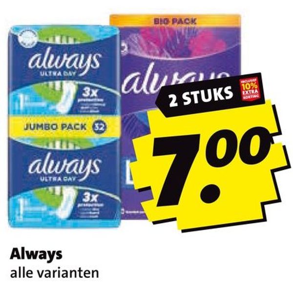 maandverband / inlegkruisjes