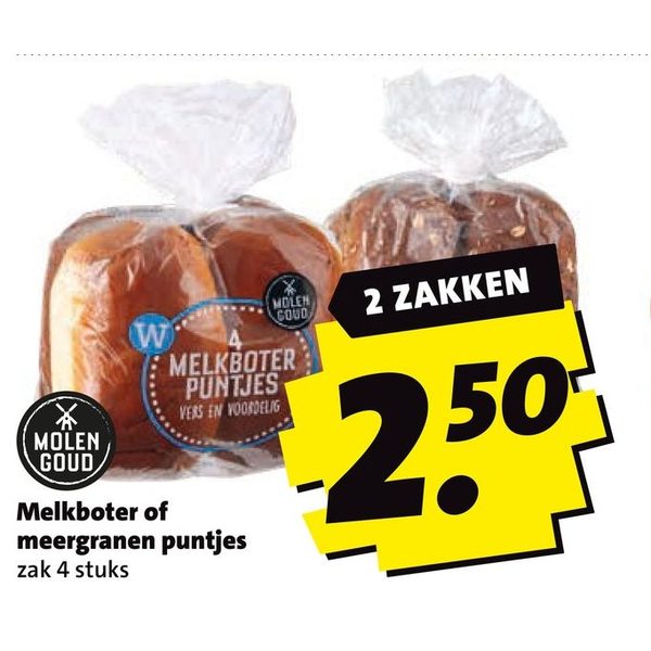 Melkboter of meergranen puntjes