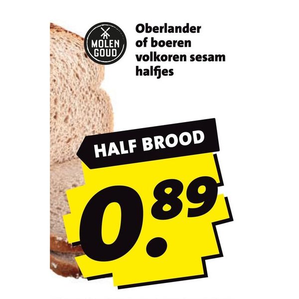Oberlander of boeren volkoren sesam halfjes