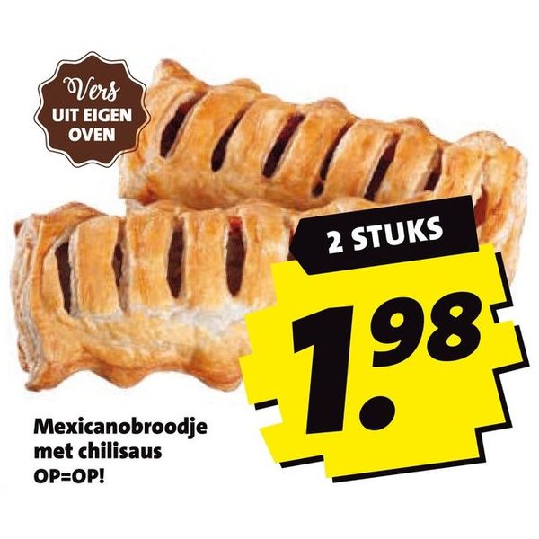 Mexicanobroodje met chilisaus