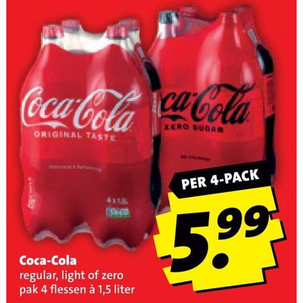 Coca-Cola regular, light of zero