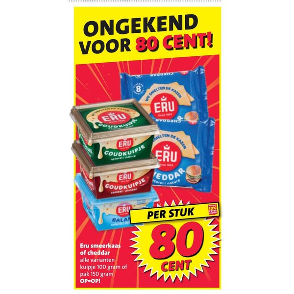 Eru smeerkaas of cheddar