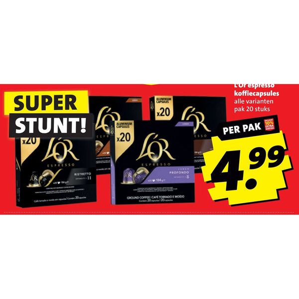 L'Or espresso koffiecapsules