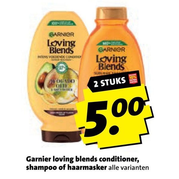 Garnier Loving Blends conditioner, shampoo of haarmasker